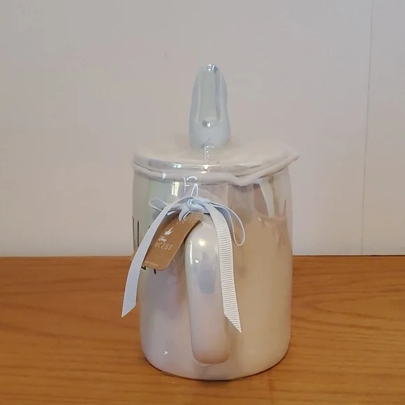 Disney Collection by Rae Dunn Luster Cinderella Mug with Glass Slipper Topper - Picture 2 of 8